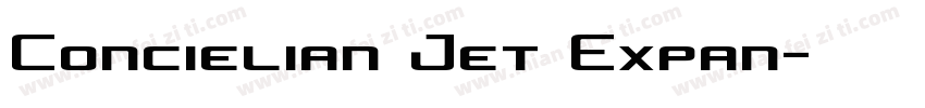 Concielian Jet Expan字体转换